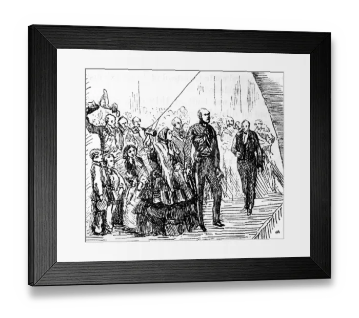 Framed Print : Queen Victoria christening the Royal Albert Framed Print : Queen Victoria christening the Royal Albert