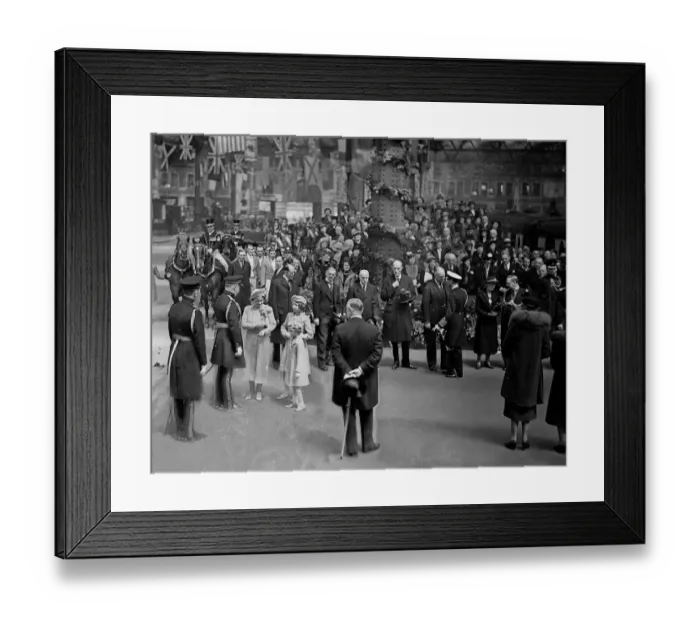 Framed Print : The Royal tour of Canada and the USA by King George VI and Queen Elizabeth, 1939