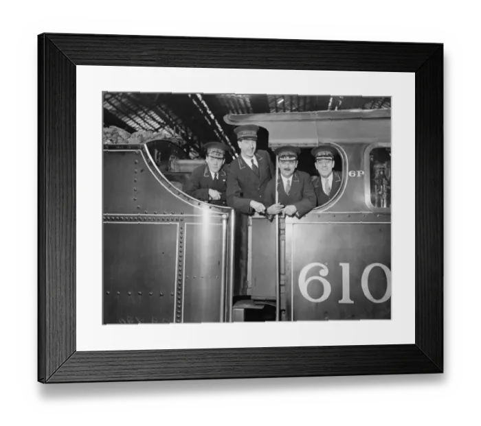 Framed Print : Home town gives civic welcome to Royal Scots driver - famous engine at Carlisle Framed Print : Home town gives civic welcome to Royal Scots driver - famous engine at Carlisle