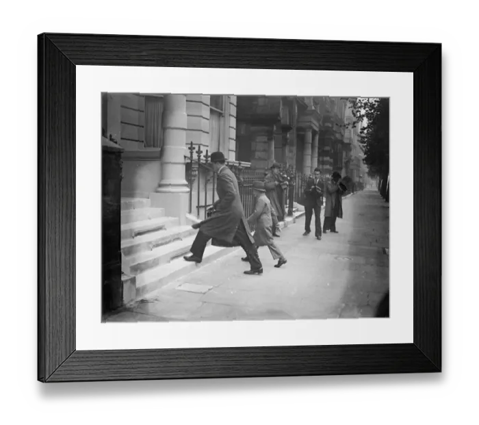 Framed Print : New King Peter of Yugoslavia visits Legation in London. 10 October 1934 Framed Print : New King Peter of Yugoslavia visits Legation in London. 10 October 1934
