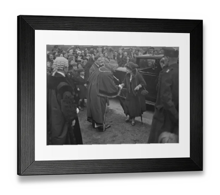 Framed Print : Princess Louise opens elementary school at Hendon. Princess Louise being received Framed Print : Princess Louise opens elementary school at Hendon. Princess Louise being received