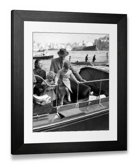 Framed Print : Prince Charles and Princess Anne are having the time of their lives in Malta. Today