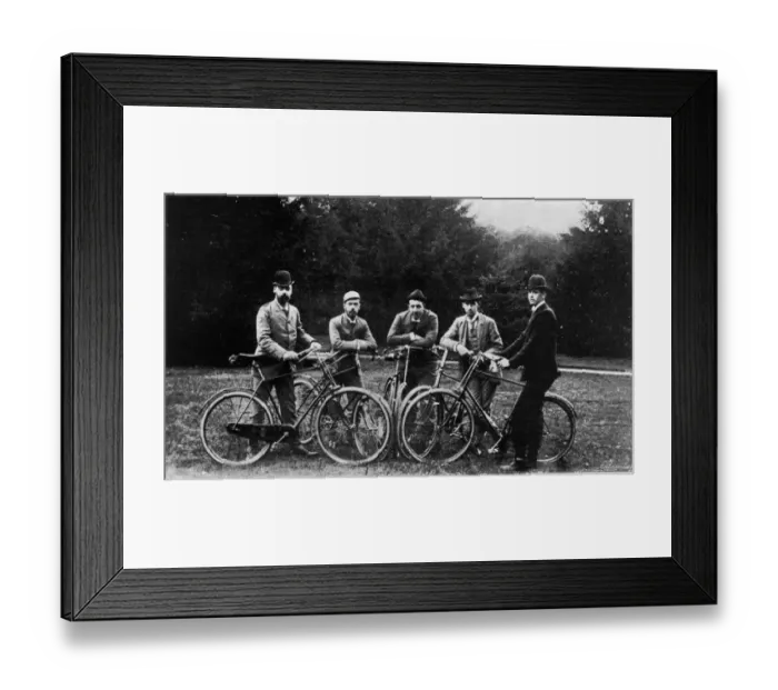 Framed Print : Royal cyclists at Fredensborg Denmark. Left to right: Prince Waldemar of Denmark Framed Print : Royal cyclists at Fredensborg Denmark. Left to right: Prince Waldemar of Denmark