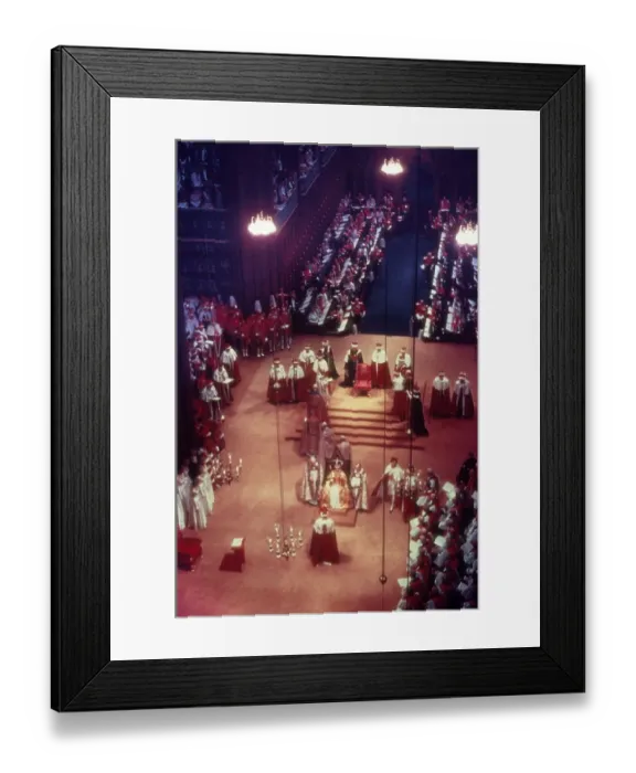 Framed Print : Queen Elizabeth II Coronation 1953