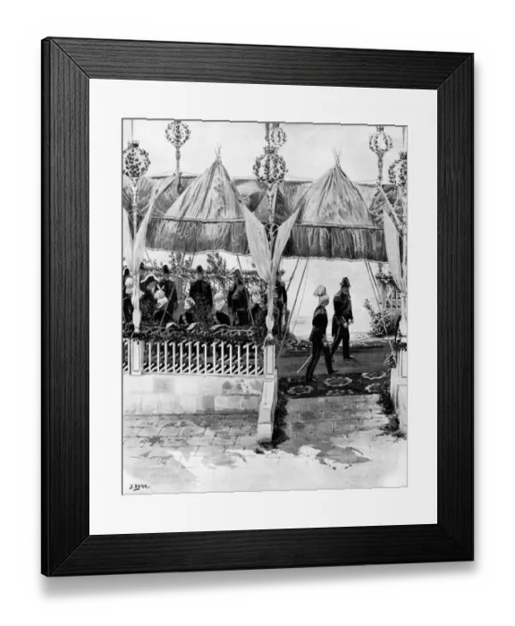 Framed Print : The Kings tour : His Majesty King Edward VII landing at the custom house Malta April Framed Print : The Kings tour : His Majesty King Edward VII landing at the custom house Malta April