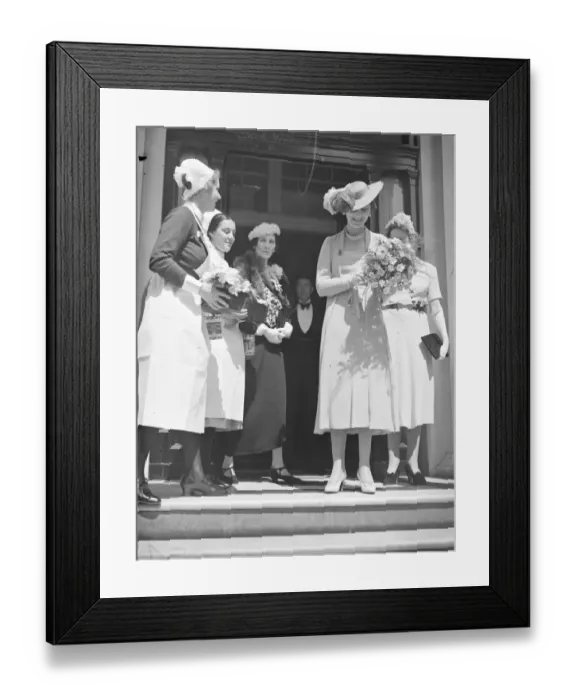 Framed Print : The Duchess of Kent, President of the Queen Alexandra Rose Day Fund, starts Framed Print : The Duchess of Kent, President of the Queen Alexandra Rose Day Fund, starts