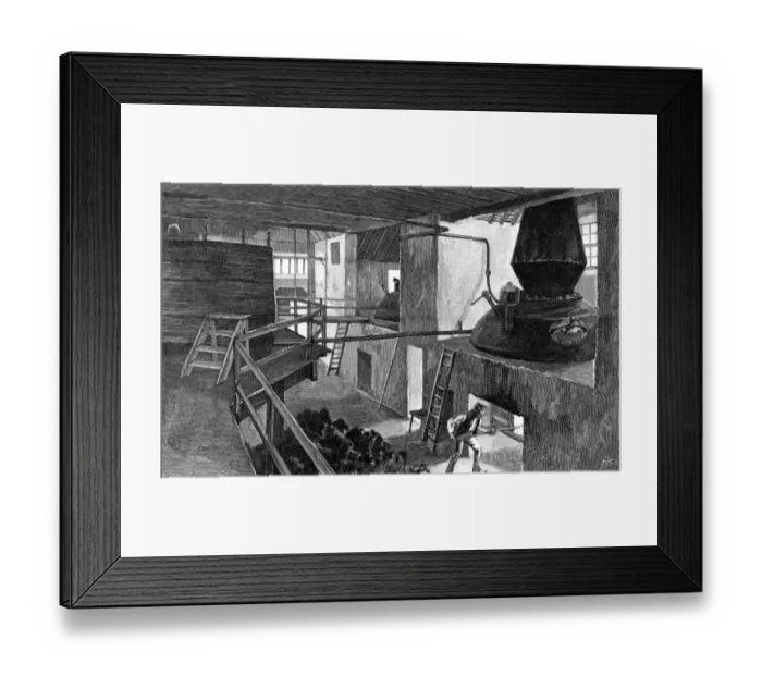 Framed Print : The Royal Bracka Distillery The Still House 30 August 1890 Framed Print : The Royal Bracka Distillery The Still House 30 August 1890