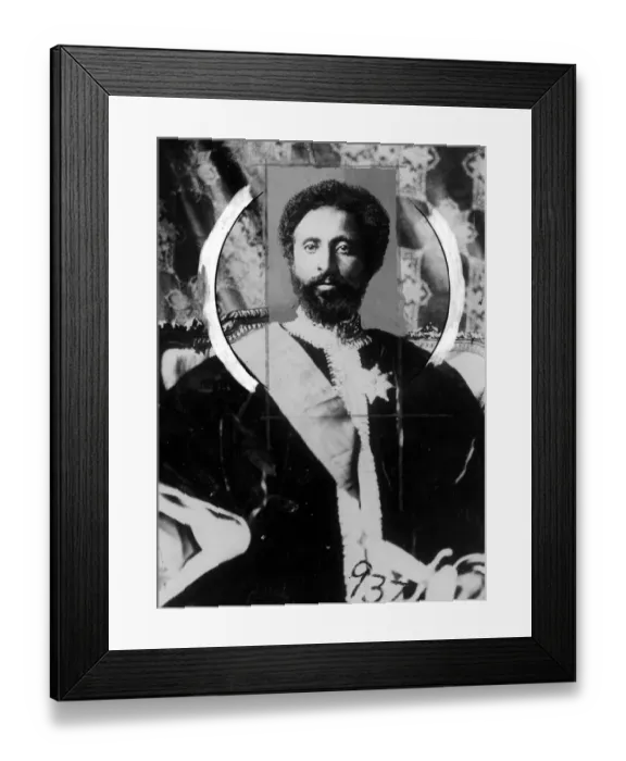 Framed Print : Rastafarai, newly crowned King of Abyssinia, Emperor Haile Selassie I, who rules Framed Print : Rastafarai, newly crowned King of Abyssinia, Emperor Haile Selassie I, who rules
