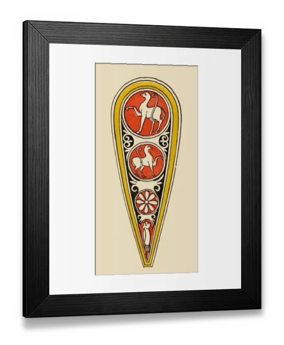 Framed Print : This shield is taken from a MS of the twelfth century, in the Royal Library at Paris Framed Print : This shield is taken from a MS of the twelfth century, in the Royal Library at Paris