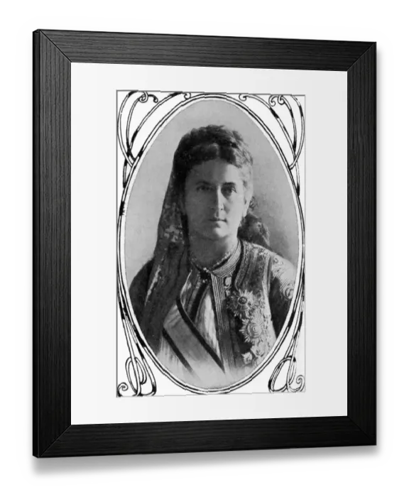 Framed Print : Wife of the reigning Prince of Montenegro, Princess Nicholas of Montenegro, Milena Vukotic Framed Print : Wife of the reigning Prince of Montenegro, Princess Nicholas of Montenegro, Milena Vukotic