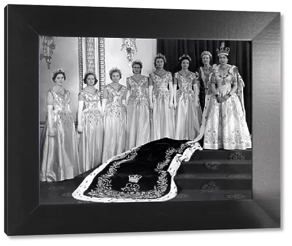 Her Majesty Queen Elizabeth II photographed in the Throne Room of Buckingham Palace