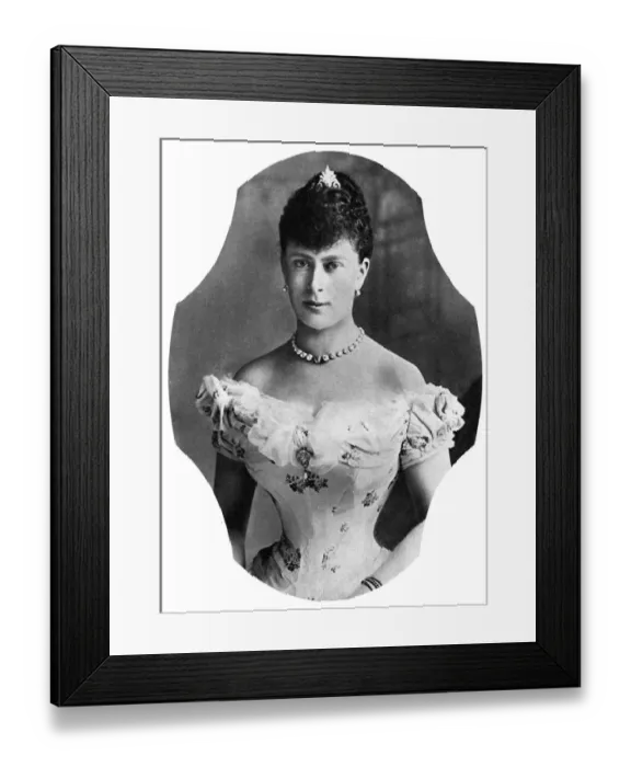 Framed Print : Queen Mary as Princess May of Teck pictured in 1893 before her marriage
