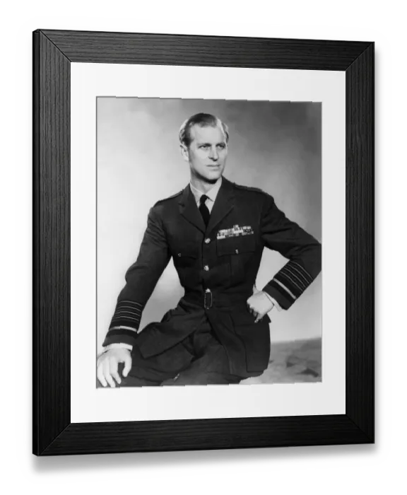 Framed Print : Duke of Edinburgh wearing uniform of Marshall of the Royal Air Force 17th March 1953 Framed Print : Duke of Edinburgh wearing uniform of Marshall of the Royal Air Force 17th March 1953