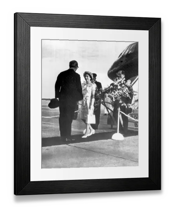 Framed Print : Bridgetown, Barbados : Britains Queen Elizabeth II and Prince Philip are welcome Framed Print : Bridgetown, Barbados : Britains Queen Elizabeth II and Prince Philip are welcome