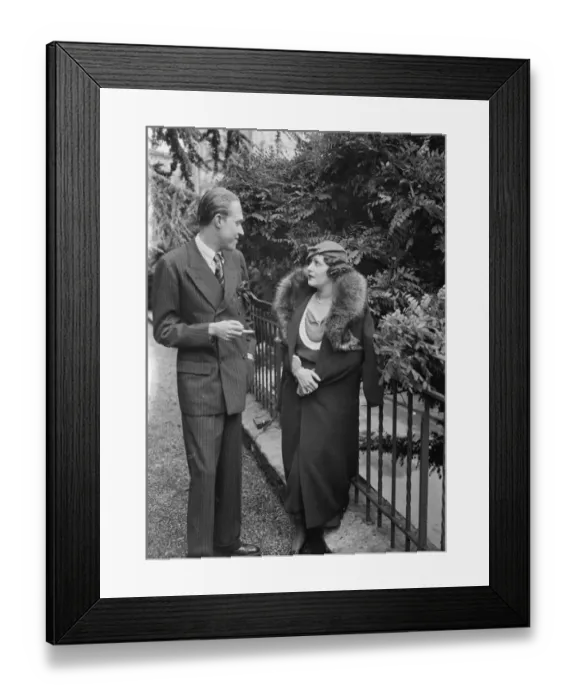 Framed Print : Prince and Princess of Asturias. 8 June 1933 Framed Print : Prince and Princess of Asturias. 8 June 1933
