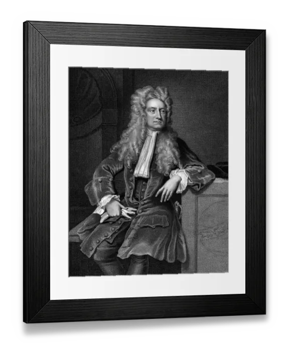 Framed Print : Sir Isaac Newton English mathematician and physicist; discovered calculus, law Framed Print : Sir Isaac Newton English mathematician and physicist; discovered calculus, law