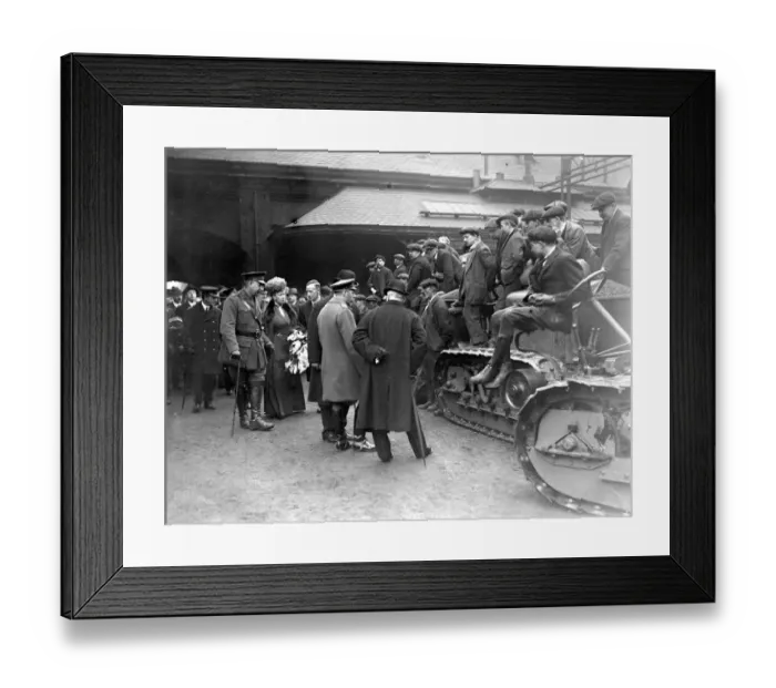 Framed Print : Royal Visit to Lincoln. 9 April 1918 Framed Print : Royal Visit to Lincoln. 9 April 1918
