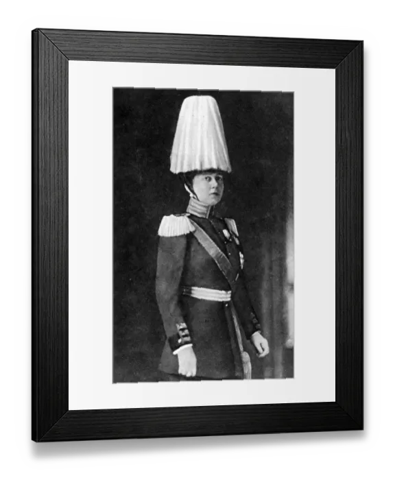 Framed Print : In the uniform of chief of the Prussian Grenadiers of the guard: Queen Sophie of Greece