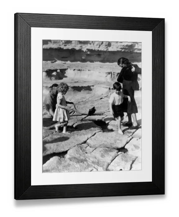 Framed Print : Princess Anne (left) and her brother Prince Charles (right) engjoy their trot about Framed Print : Princess Anne (left) and her brother Prince Charles (right) engjoy their trot about