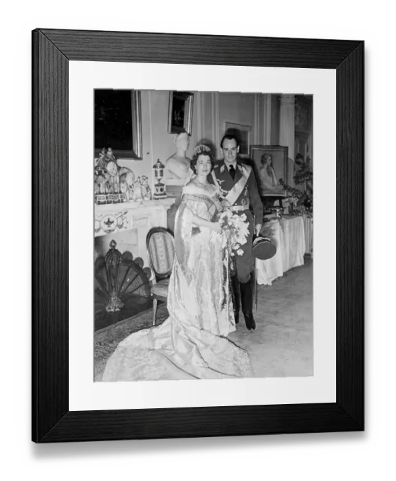 Framed Print : Grandson of ex-Kaiser weds Grand Duchess at Potsdam. The Royal house of Hehenzollern