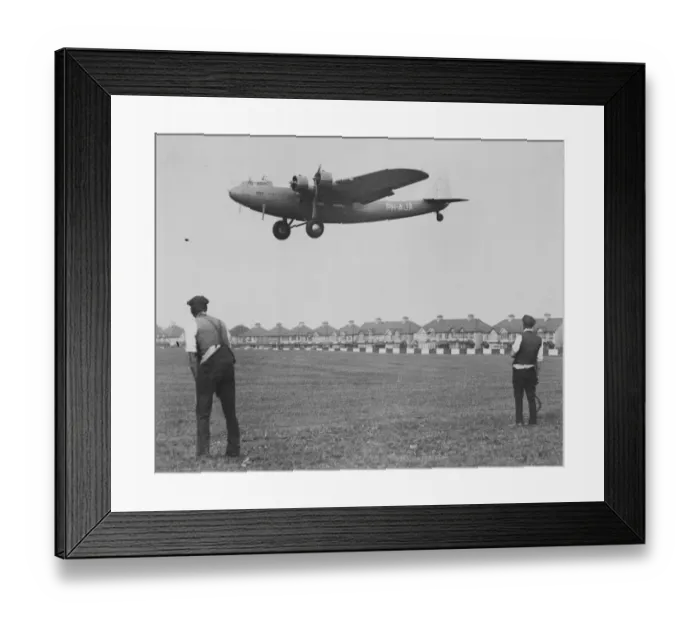 Framed Print : Giant 36 seater Fokker plane built for the Royal Dutch airlines made a demonstration Framed Print : Giant 36 seater Fokker plane built for the Royal Dutch airlines made a demonstration