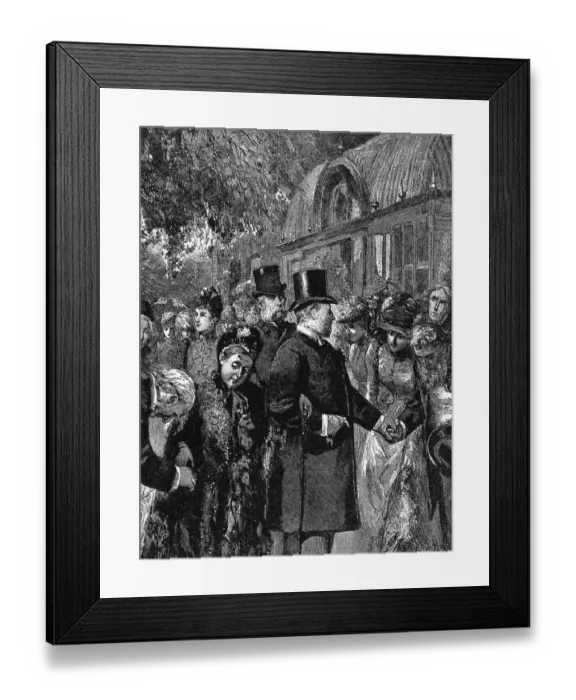 Framed Print : Not Her Favourite Premier Queen Victora reservedly offering her hand to Mr Gladstone Framed Print : Not Her Favourite Premier Queen Victora reservedly offering her hand to Mr Gladstone
