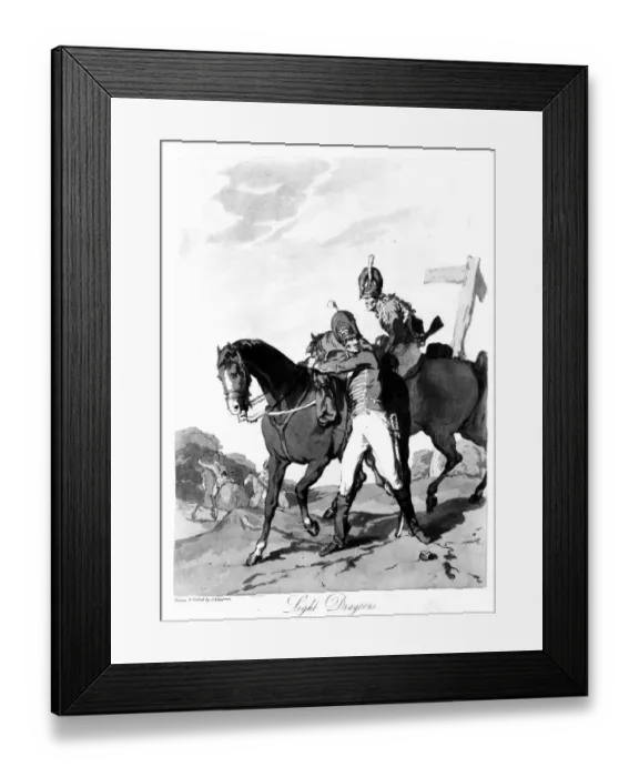 Framed Print : 10th Royal Hussars ( as Light Dragoons ) 1808