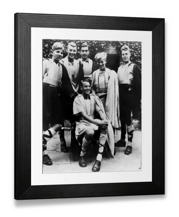 Framed Print : Screen Portrays Dukes Life - The Actor The Duke of Edinburgh (standing, second from right) Framed Print : Screen Portrays Dukes Life - The Actor The Duke of Edinburgh (standing, second from right)