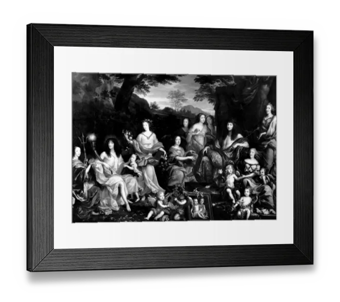 Framed Print : Allegory of the royal family by Jean Nocret Framed Print : Allegory of the royal family by Jean Nocret