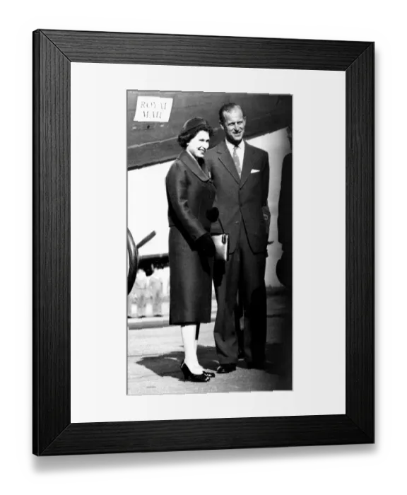 Framed Print : Royal Reunion in Portugal On Saturday, 16th February, H. M. The Queen flew from London Framed Print : Royal Reunion in Portugal On Saturday, 16th February, H. M. The Queen flew from London