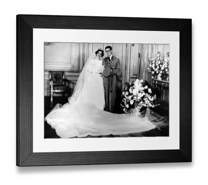 Framed Print : King Baudouin and Dona Fabiola De Mora Y Aragon, daughter of the Spanish Countess Framed Print : King Baudouin and Dona Fabiola De Mora Y Aragon, daughter of the Spanish Countess