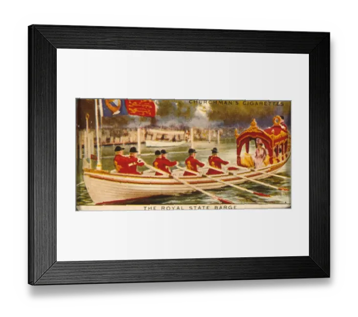 Framed Print : The Royal Barge: Henley Regatta - 1912 Framed Print : The Royal Barge: Henley Regatta - 1912