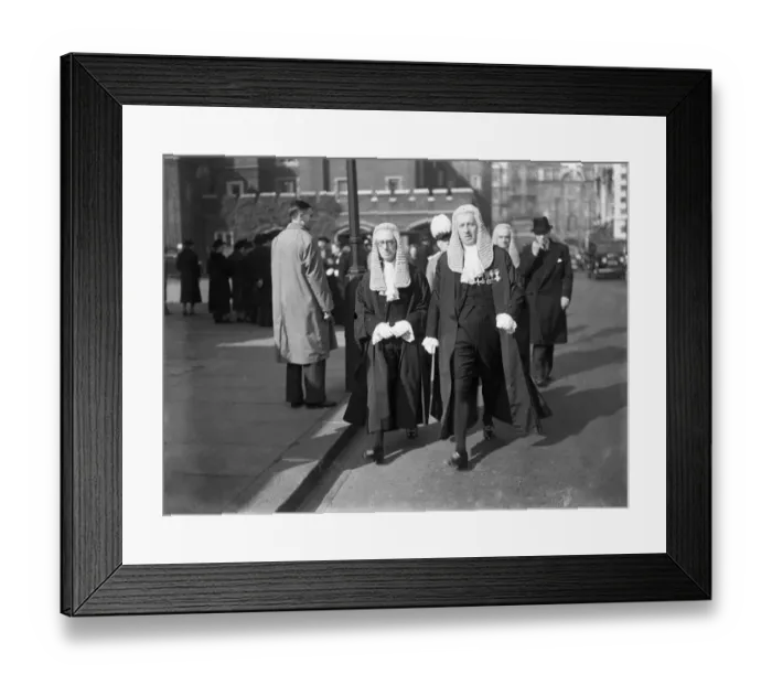 Framed Print : Arriving at the Levee at St Jamess Palace; Mr Justice Henn Collins and Mr Justice Hodson Framed Print : Arriving at the Levee at St Jamess Palace; Mr Justice Henn Collins and Mr Justice Hodson