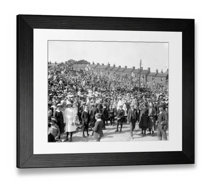 Framed Print : Royal Tour of The West Riding. 1 June 1918 Framed Print : Royal Tour of The West Riding. 1 June 1918