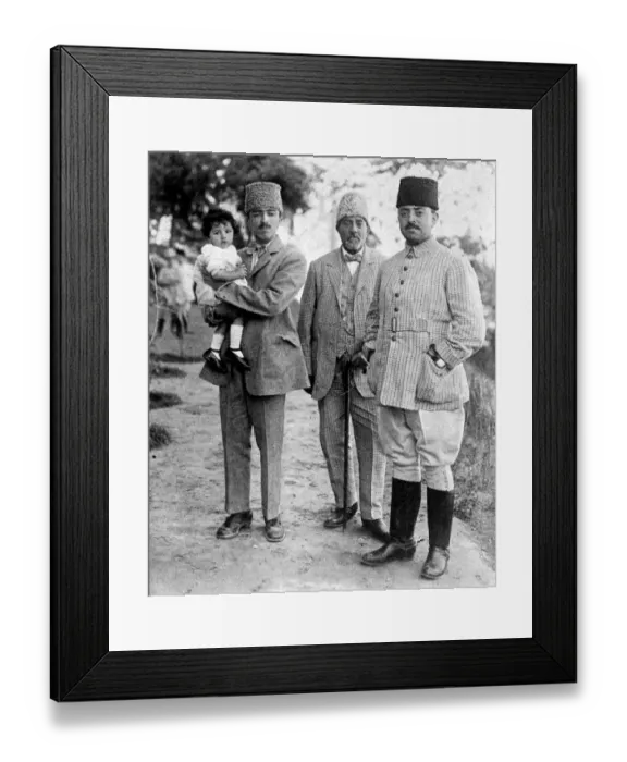 Framed Print : The Amir of Afghanistan ( right ) with his father - in - law ( centre ) and Prince Framed Print : The Amir of Afghanistan ( right ) with his father - in - law ( centre ) and Prince
