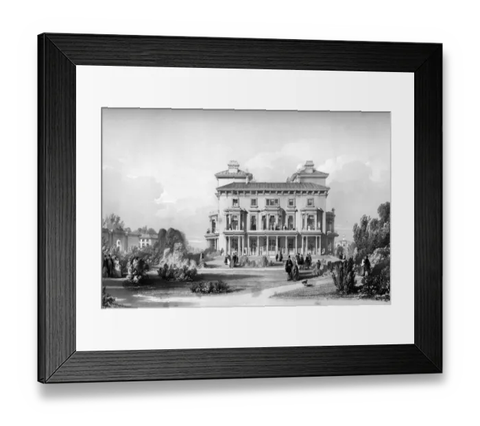 Framed Print : Royal Hotel Slough Station, view from the Pleasure Grounds Framed Print : Royal Hotel Slough Station, view from the Pleasure Grounds