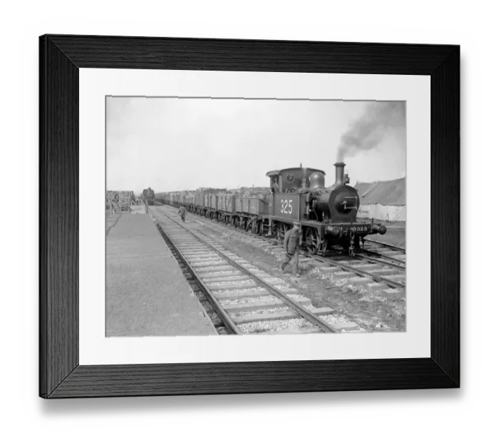 Framed Print : Huge salvage depot where thousands of tons of valuable salvage arrive from the battlefields