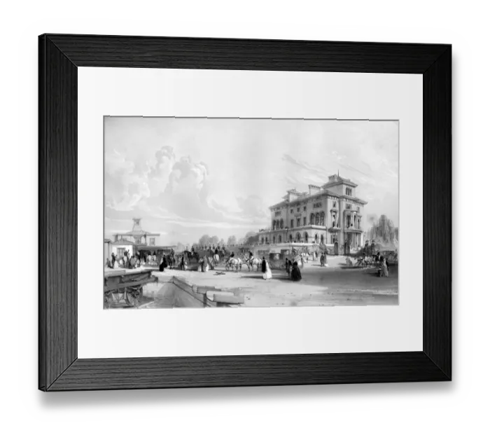Framed Print : Slough and Windsor Station Her Majestys departure for London