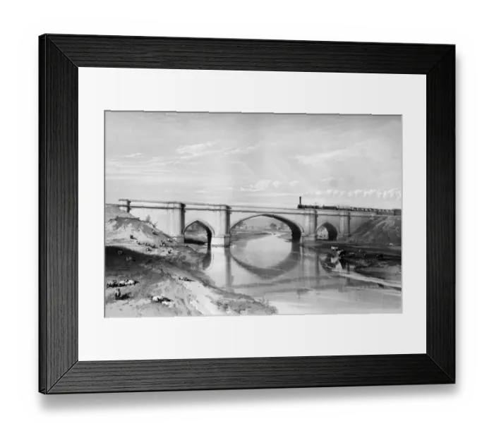 Framed Print : Bridge over the Avon, near Bristol, with steam train crossing Framed Print : Bridge over the Avon, near Bristol, with steam train crossing