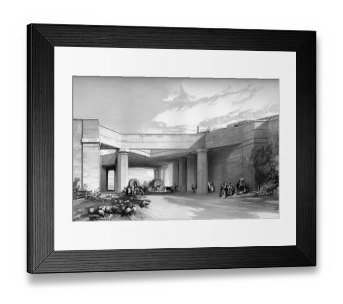 Framed Print : Bridge over the Uxbridge Road near Hanwell