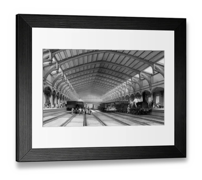 Framed Print : Bristol Station interior