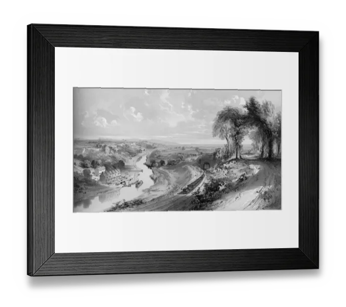 Framed Print : Avon and Railway, Foxs Wood Framed Print : Avon and Railway, Foxs Wood