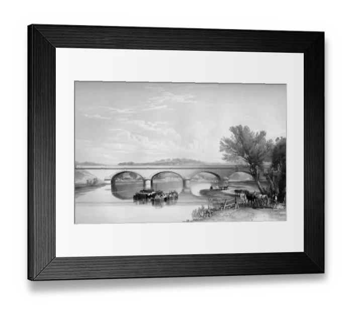 Framed Print : Basildon Bridge over the Thames Framed Print : Basildon Bridge over the Thames