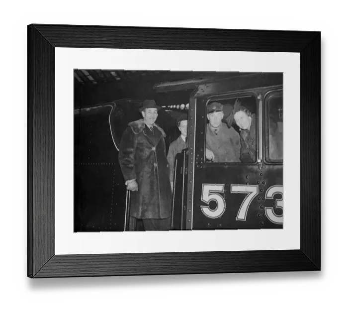 Framed Print : Presentation to Ulster Locomotive. Today, Friday, at Euston Station, London Framed Print : Presentation to Ulster Locomotive. Today, Friday, at Euston Station, London
