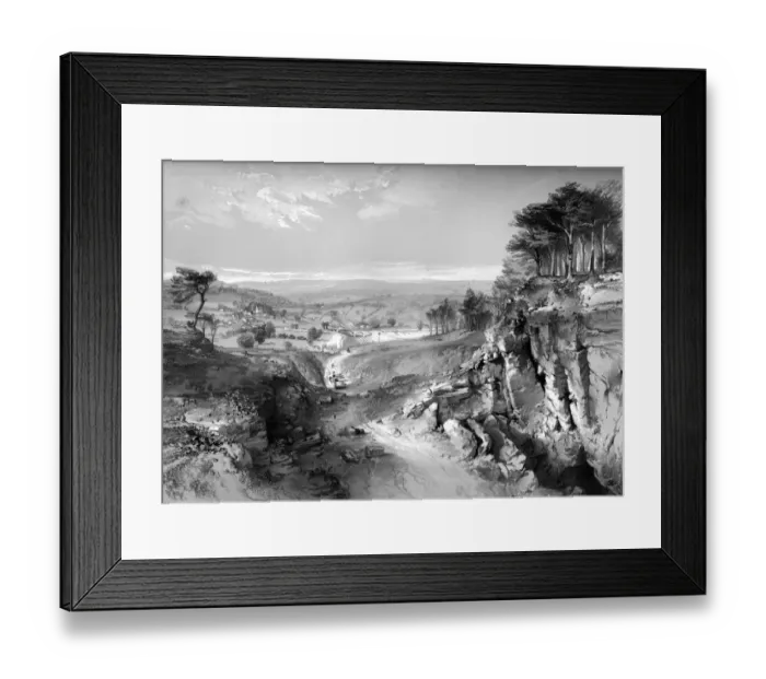Framed Print : View from above the tunnel, Box Framed Print : View from above the tunnel, Box