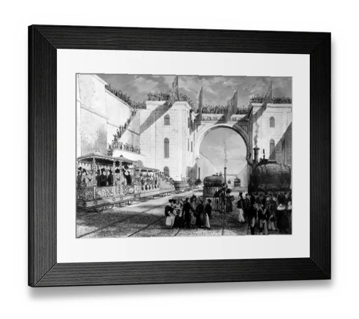 Framed Print : Opening of the Liverpool and Manchester Railway The scene at Edge Hill, Liverpool Framed Print : Opening of the Liverpool and Manchester Railway The scene at Edge Hill, Liverpool