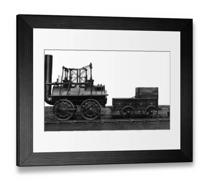 Framed Print : Locomotion No. 1 is to be seen at Darlington Main Line Station and although more than once rebuilt