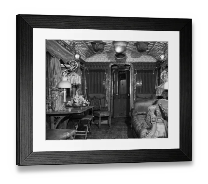 Framed Print : Queen Victoria Saloon 1869 Framed Print : Queen Victoria Saloon 1869