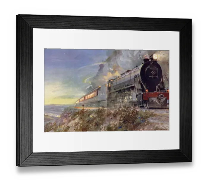 Framed Print : A South African Train de luxe on the Cape Town Johannesburg Line The Union Express Framed Print : A South African Train de luxe on the Cape Town Johannesburg Line The Union Express
