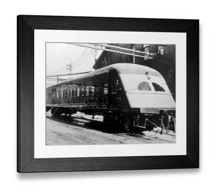 Framed Print : All projections have been removed from the sides of the new streamlined passenger Framed Print : All projections have been removed from the sides of the new streamlined passenger